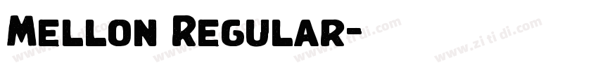 Mellon Regular字体转换